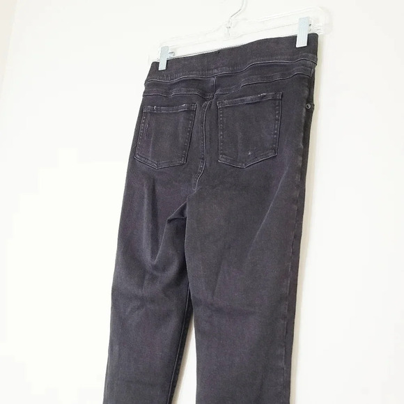 Spanx Black Distressed Denim Pull On Ankle Skinny Jeans S - Picture 5 of 10